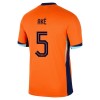 Officiële Voetbalshirt Nederland Ake 5 Thuis EK 2024 - Heren